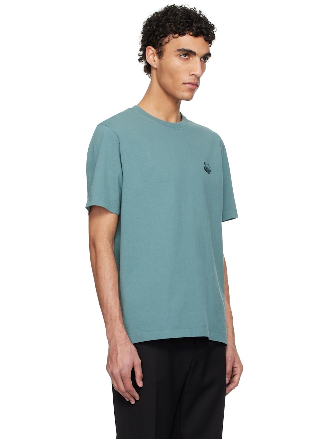Blue Bold Fox Head Patch Comfort T-shirt - 2