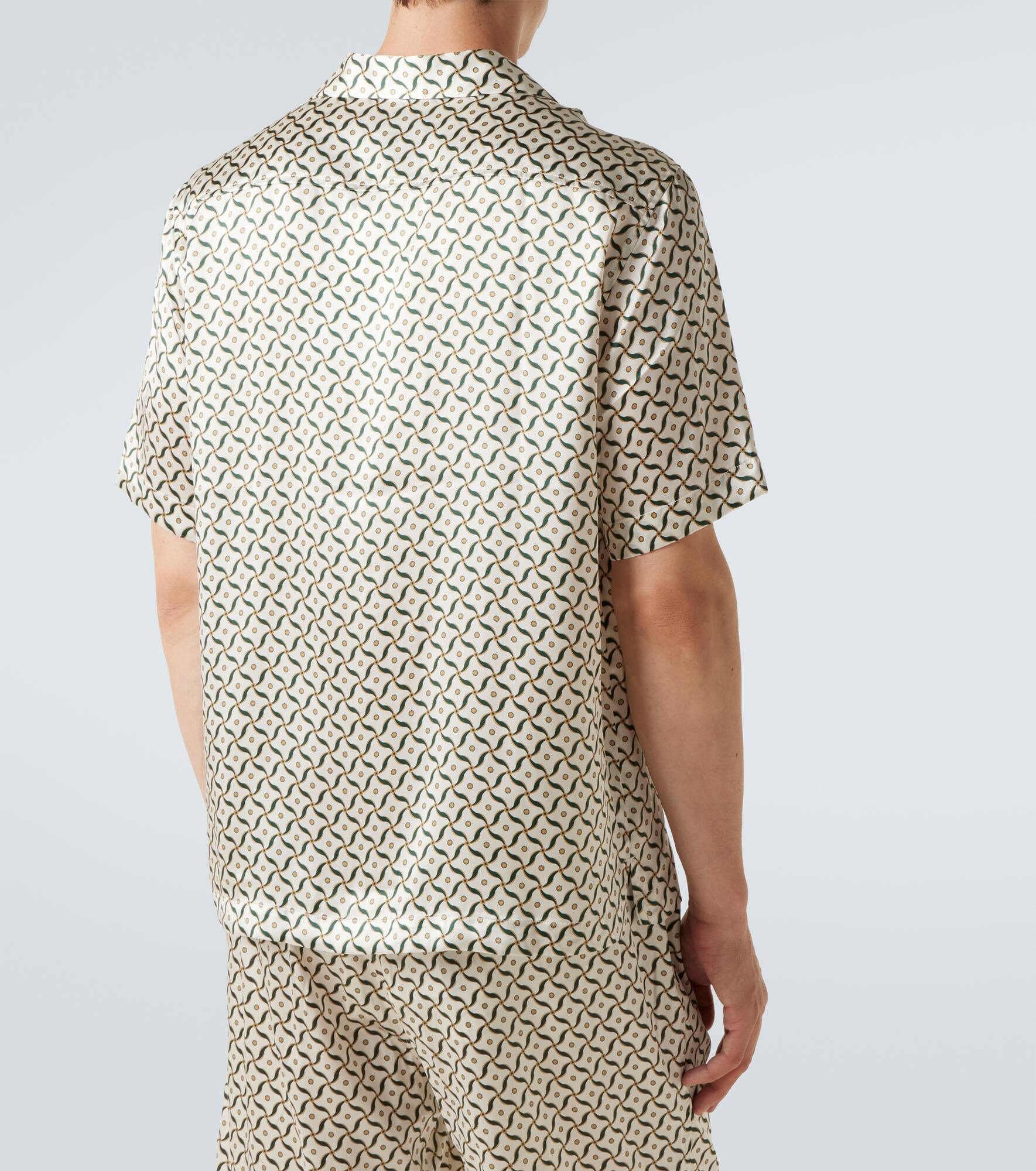 Roberto printed silk bowling shirt - 4