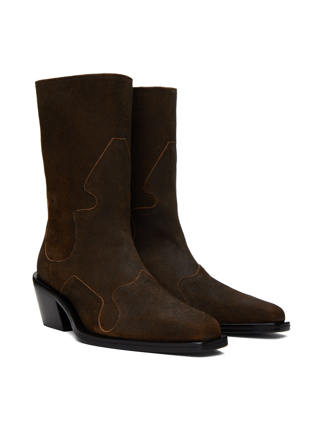 Brown Cowboy Boots - 4