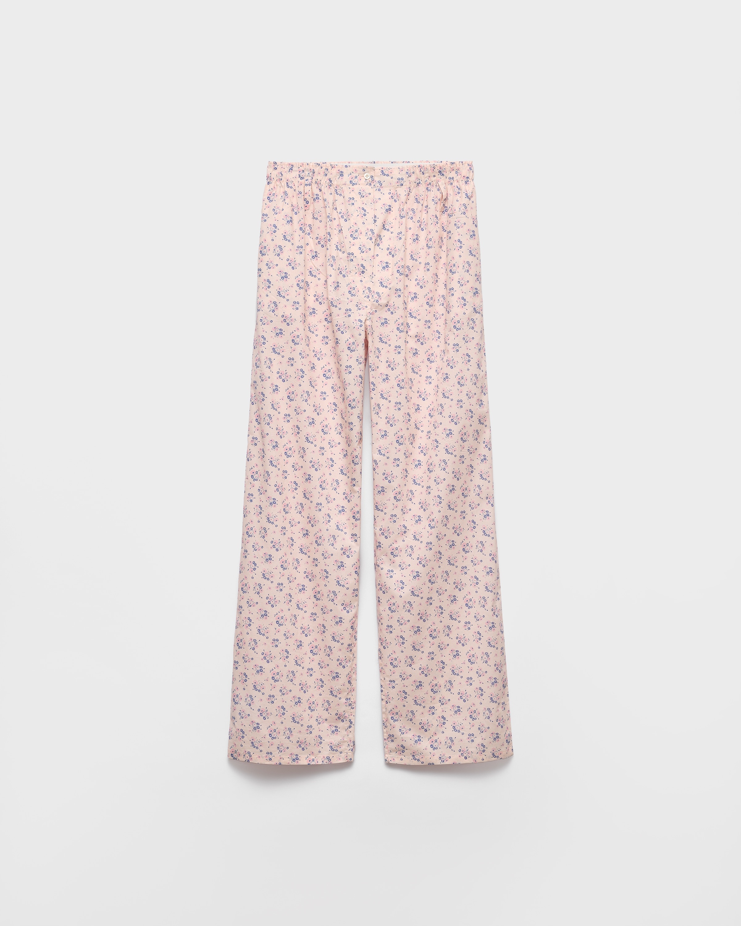 Floral print batiste pants - 1