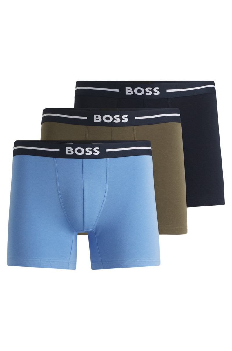 THREE-PACK OF BOXER BRIEFS WITH LOGO STRIPE WAISTBANDS 1