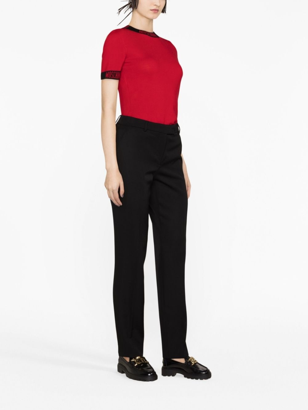 virgin wool tailored trousers - 3