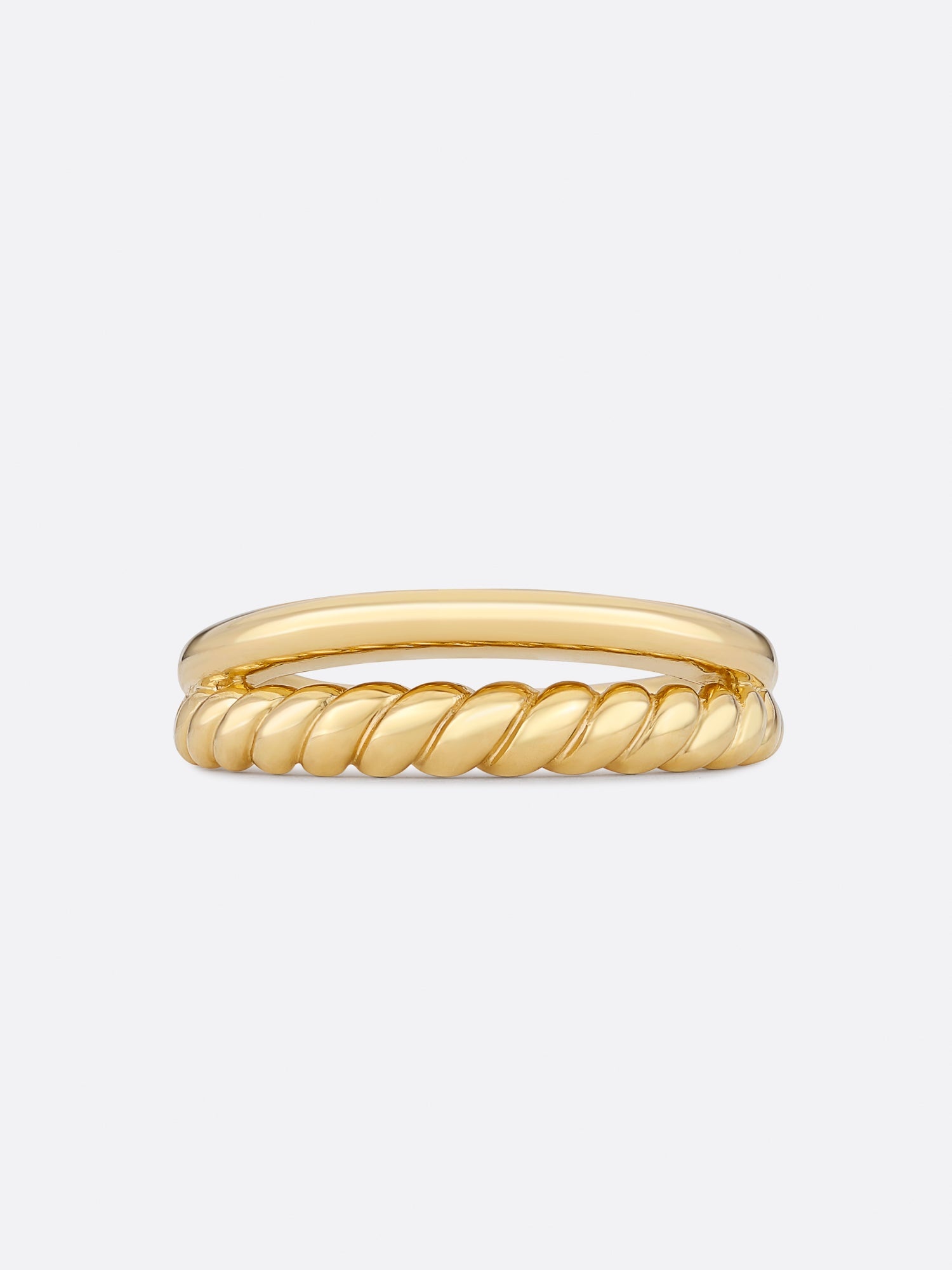 Icons Yellow Gold Duet Ring - 4