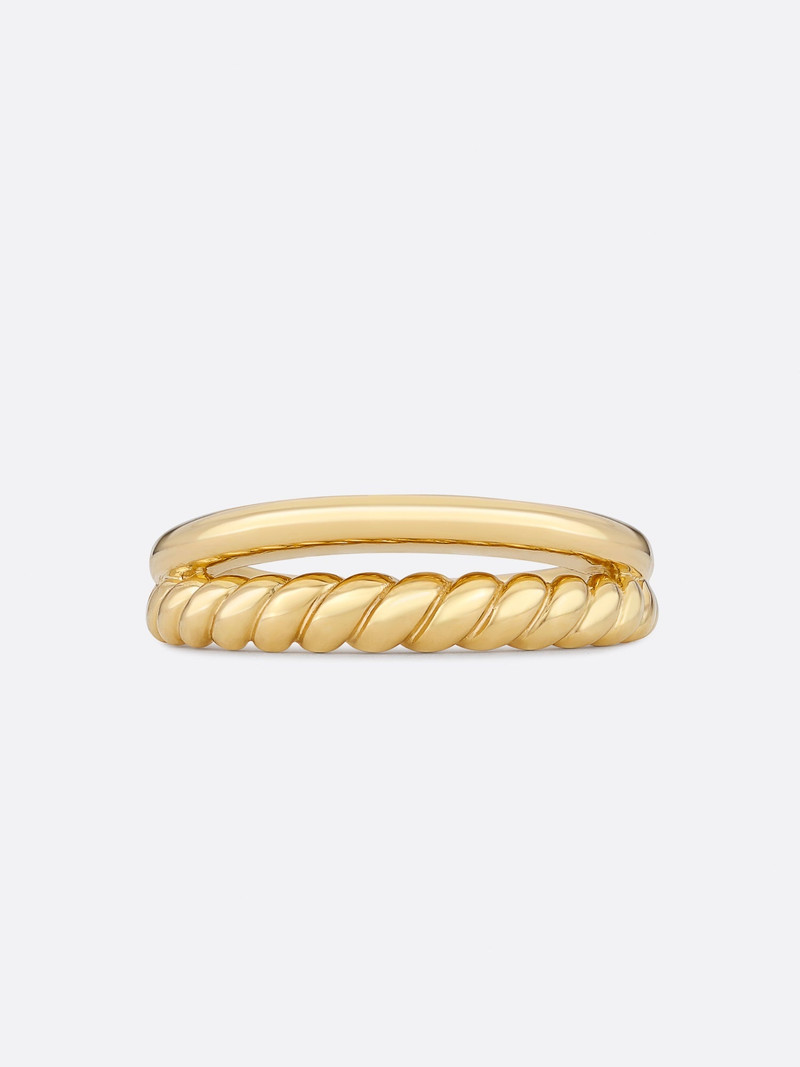 Icons Yellow Gold Duet Ring 4