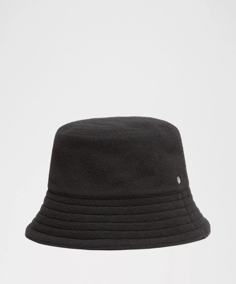 Satin-Lined Wool Bucket Hat 1