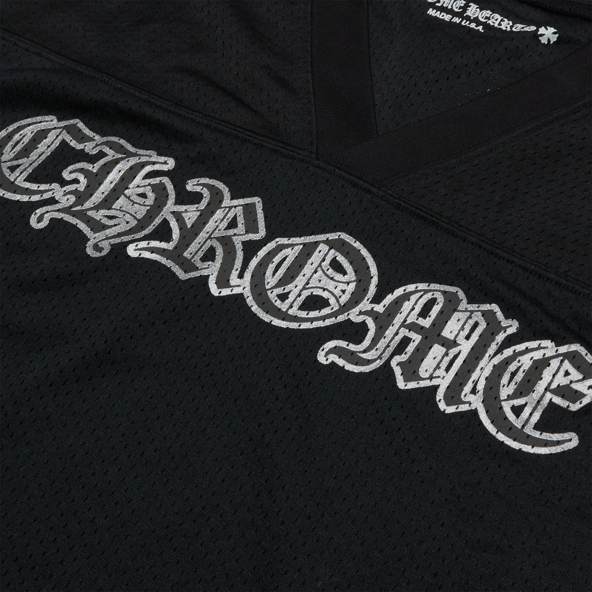 Chrome Hearts Stadium Mesh Long sleeve Jersey 'Black/Gray' - 3