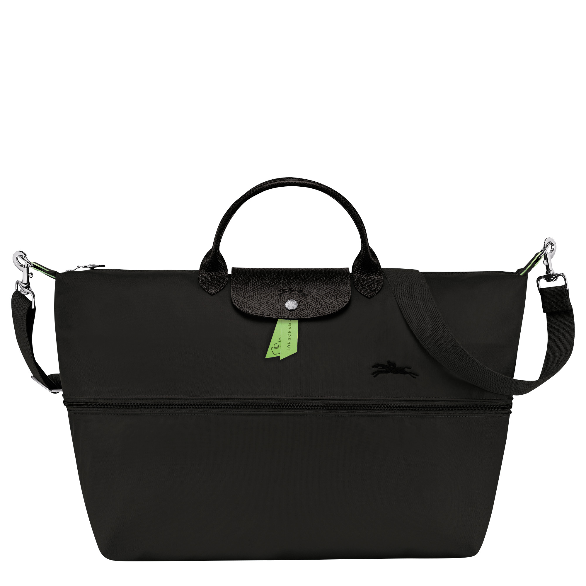 Le Pliage Green Travel bag expandable Black - Recycled canvas - 6