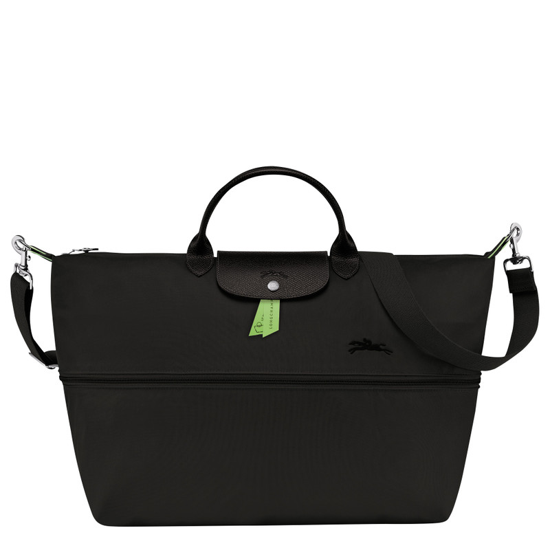 Le Pliage Green Travel bag expandable Black - Recycled canvas 6