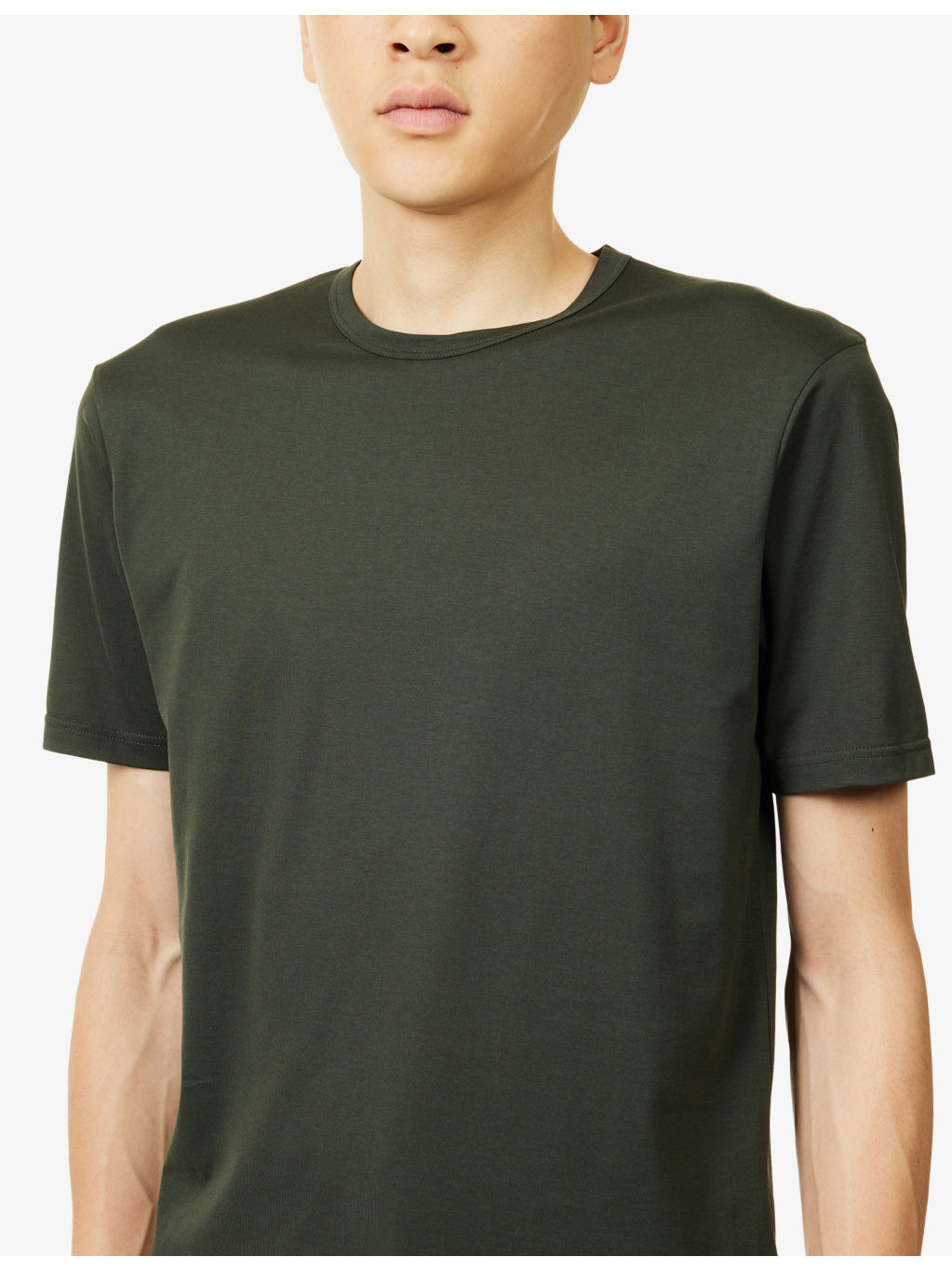 Short-Sleeve Classic Cotton-Jersey T-Shirt - 5
