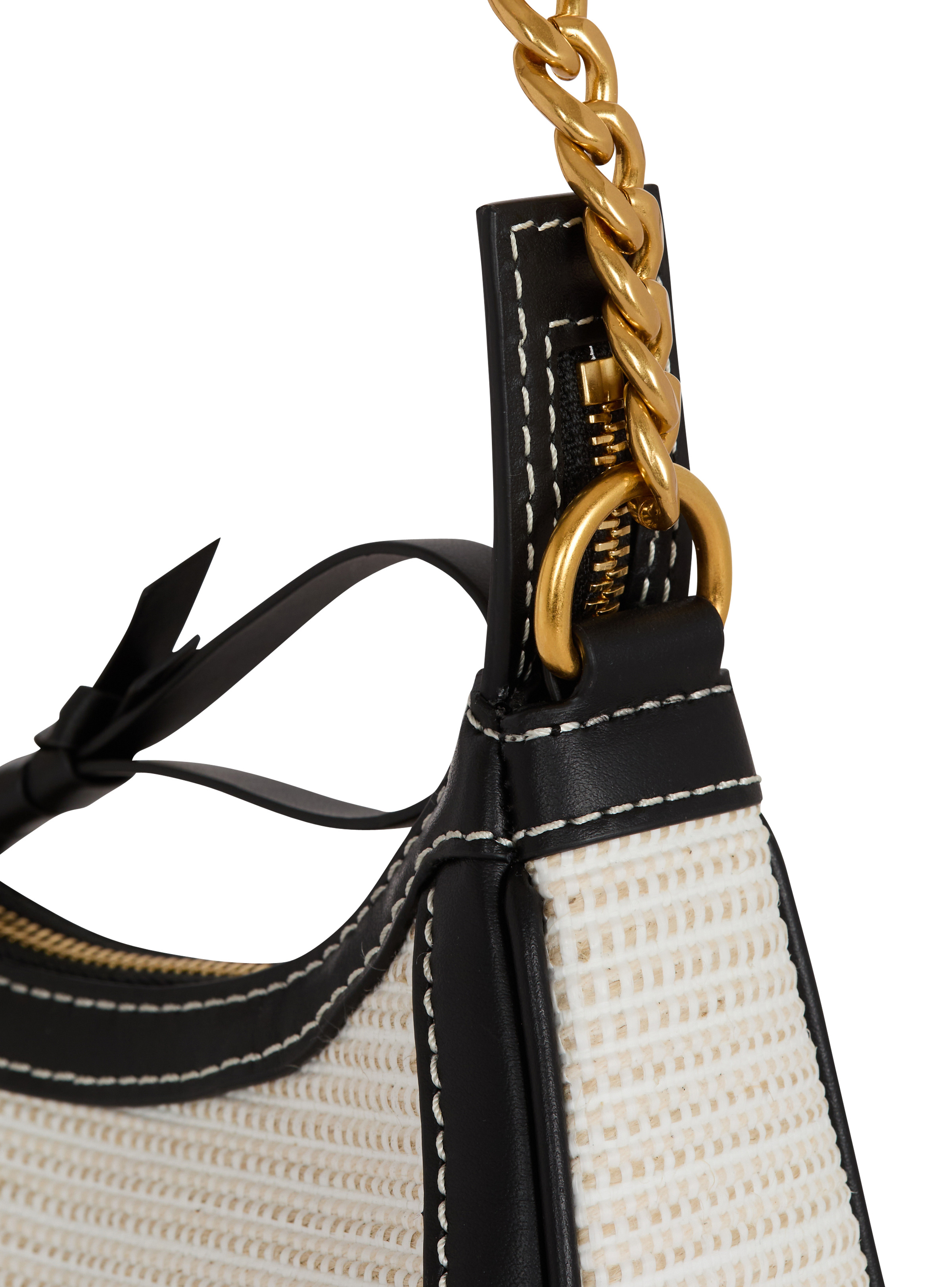 Raffia B-Army Shoulder bag - 5