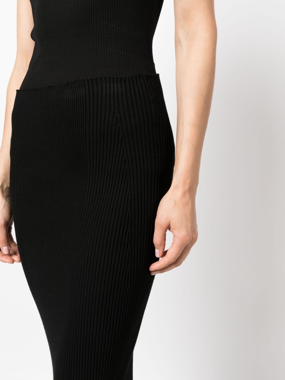 ribbed-knit maxi skirt - 5