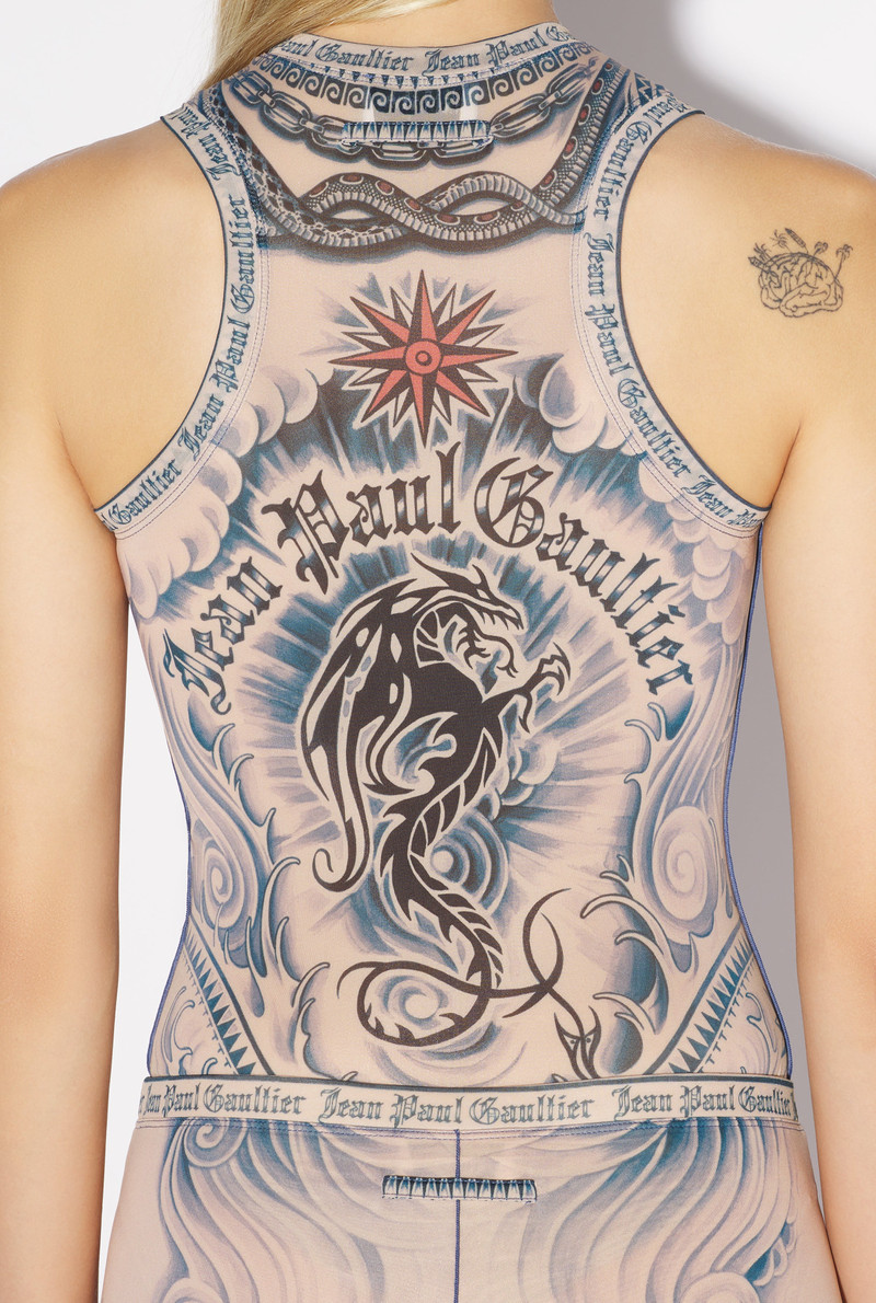 Jean Paul Gaultier THE SUN TATTOO BODYSUIT | REVERSIBLE