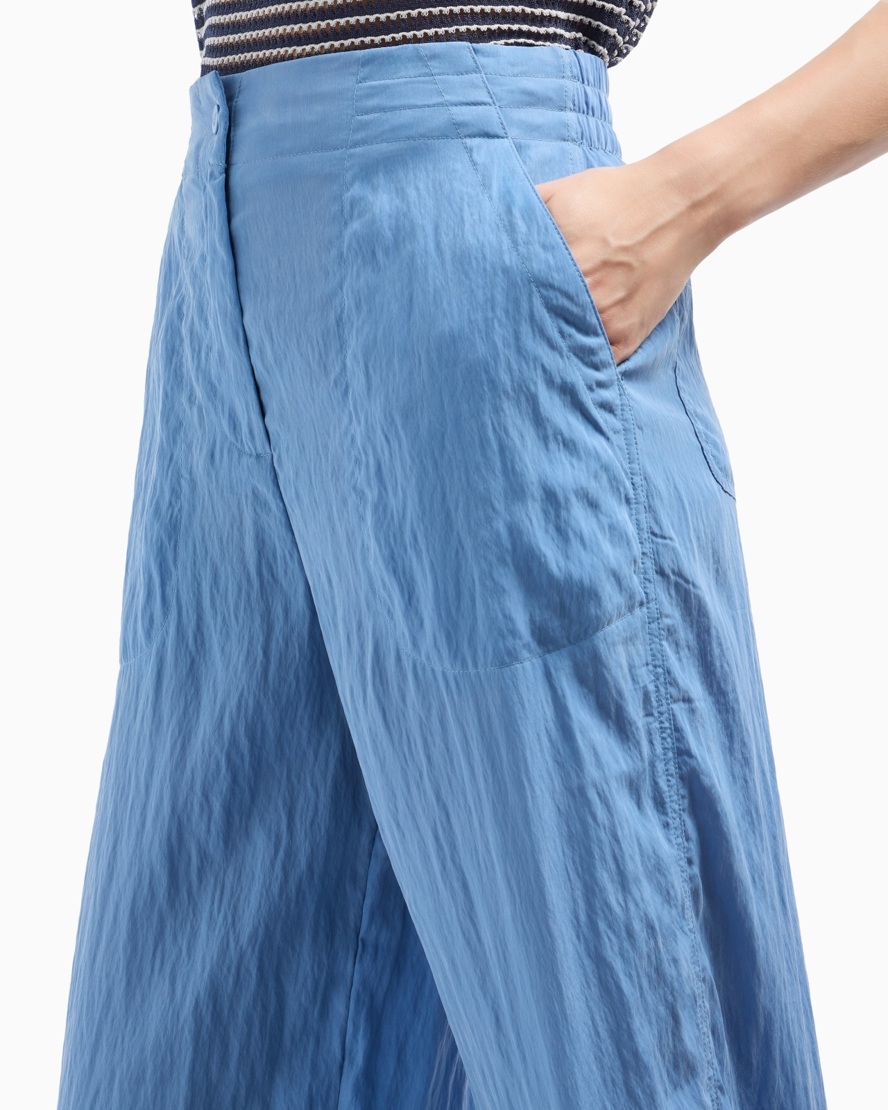 TECHNICAL CUPRO TROUSERS - 5
