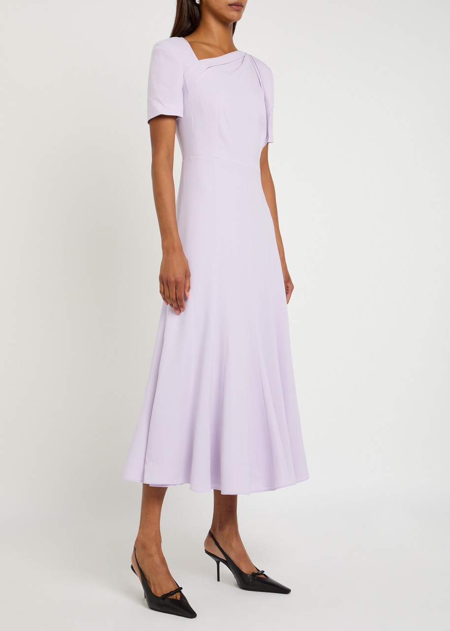 Roland Mouret Asymmetric Crepe Midi Dress - 2