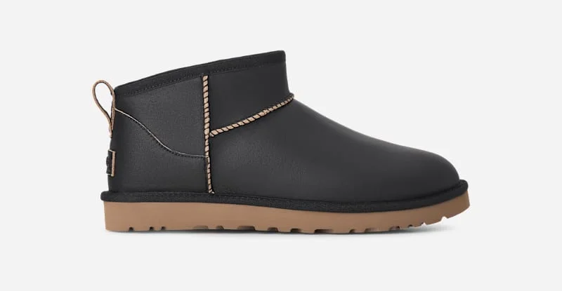 ® Men's Classic Ultra Mini Contrast Classic Boots in Black/Amphora - 1