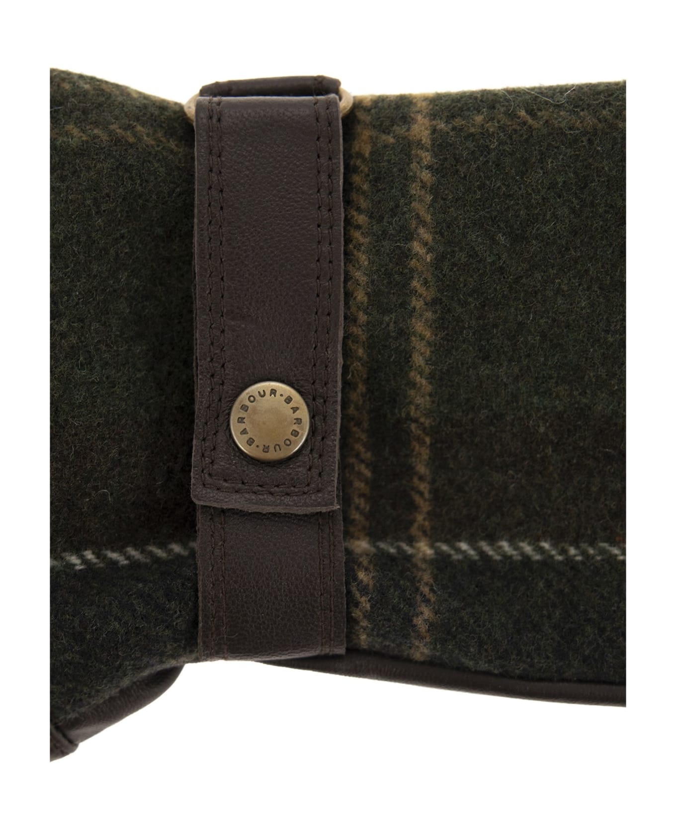 Aubrey Tartan-check Full-finger Panelled Gloves - 2