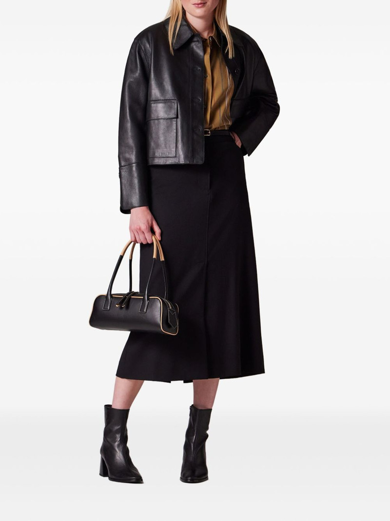 Paul Smith buttoned leather jacket outlook