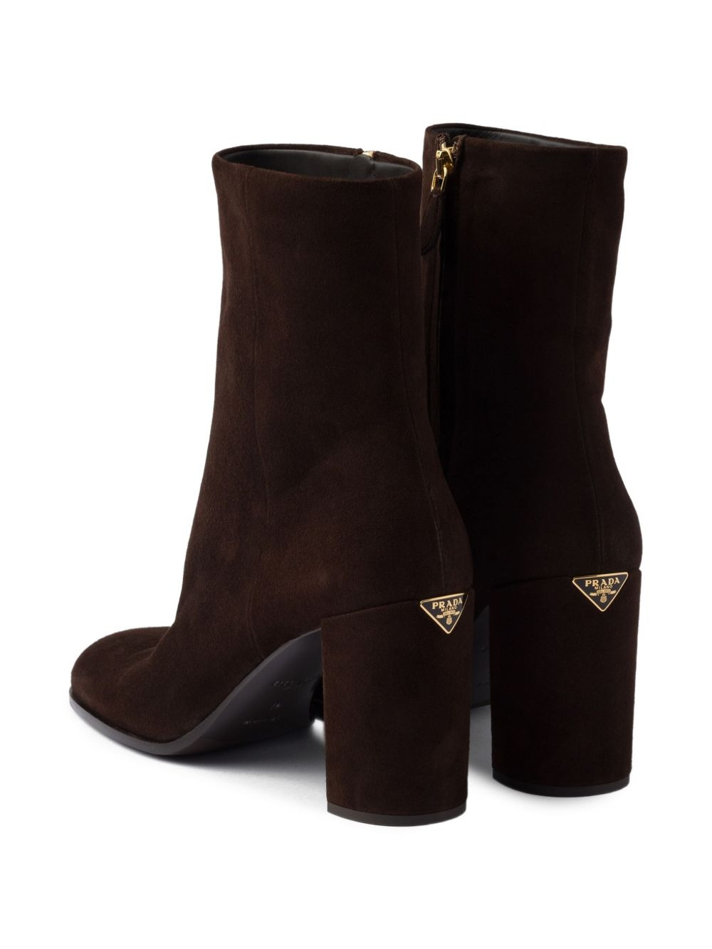 85mm suede block-heel boots - 3
