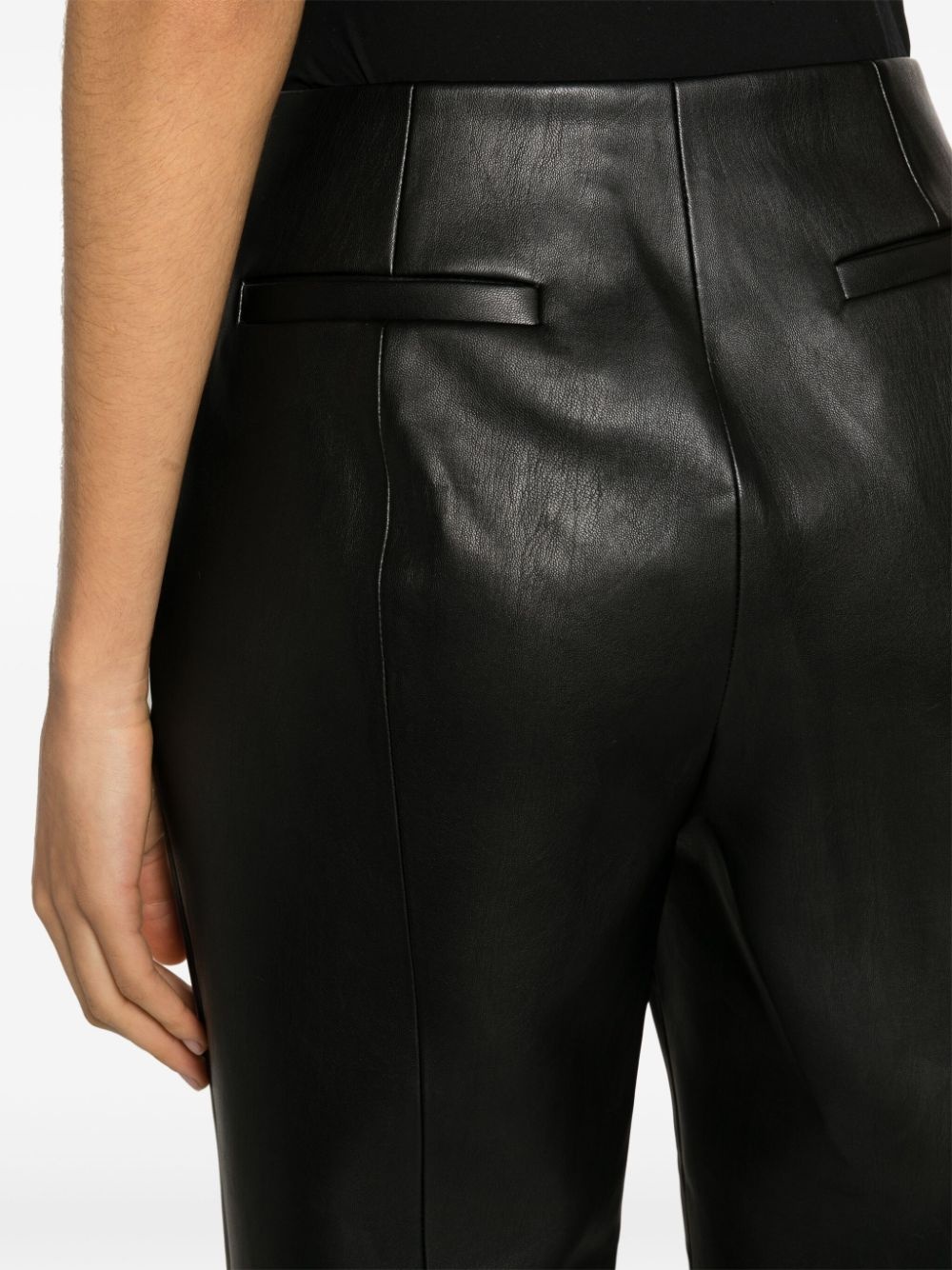 Nicolette faux-leather trousers - 5