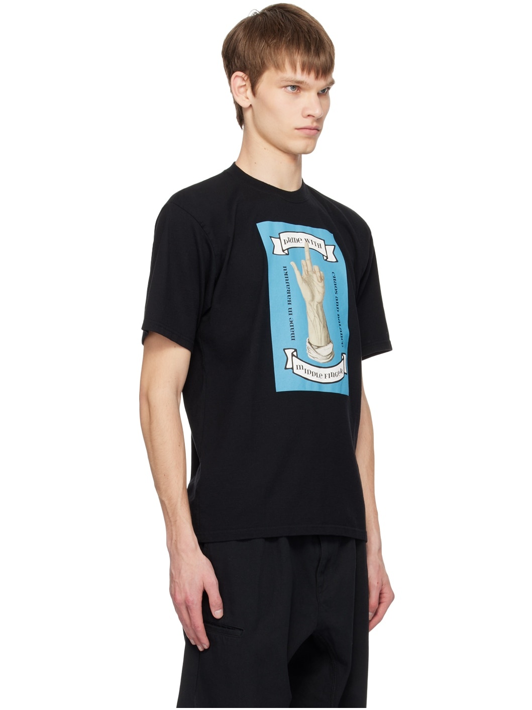Black Graphic T-Shirt - 2