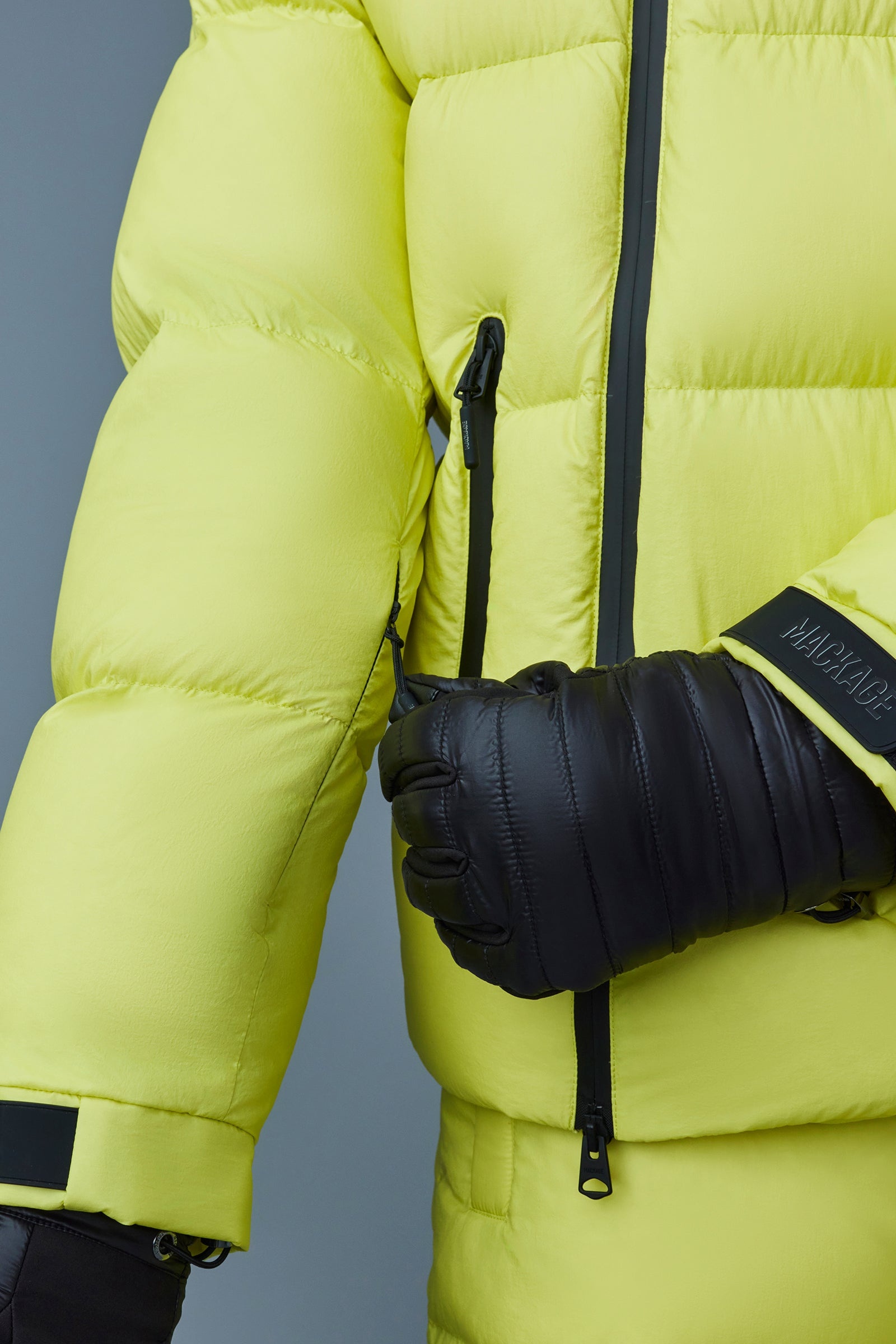 KENJI Down ski jacket with asymmetrical zip closure - 6