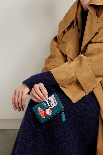 Anya Hindmarch Frosties debossed leather wallet outlook