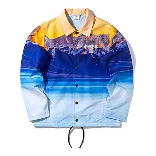 Li-Ning Sports Fashion Series Blue Printing Jacket 'Sky' AFDP629-1 - 1