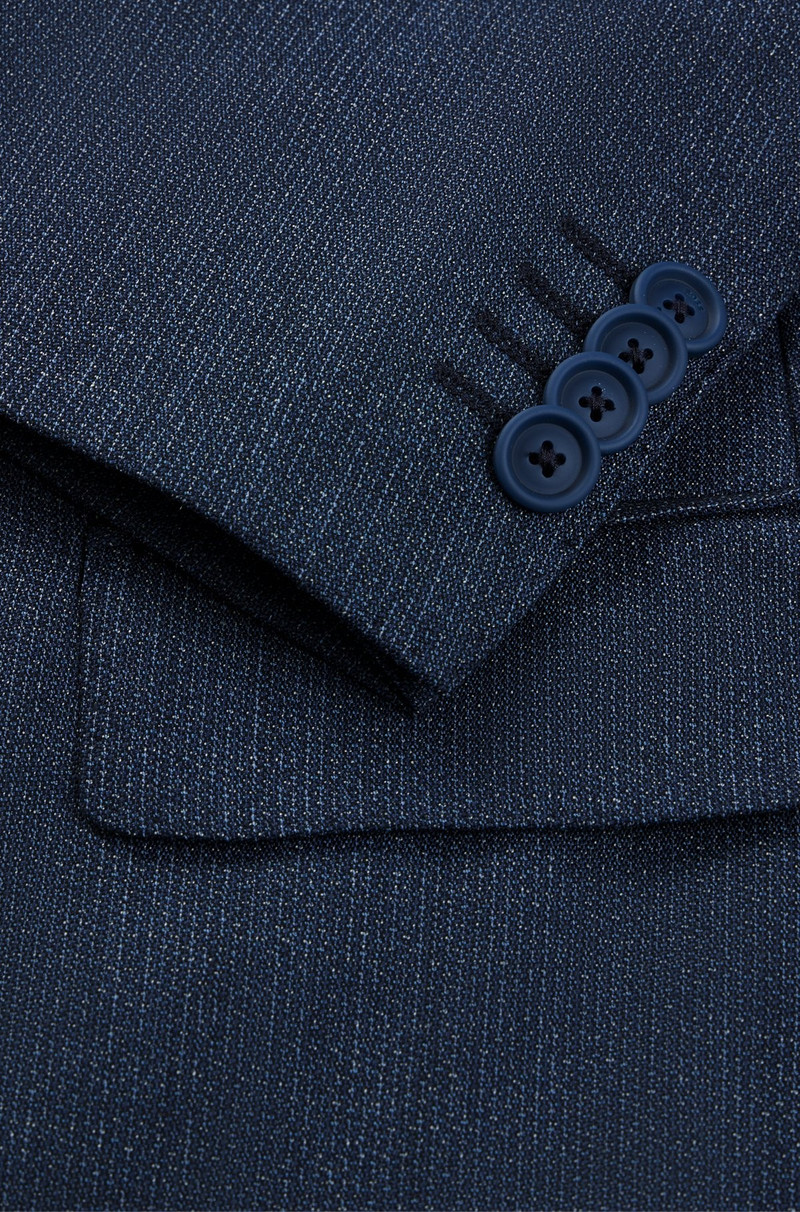 SLIM-FIT SUIT IN MICRO-PATTERNED PERFORMANCE-STRETCH WOOL 9