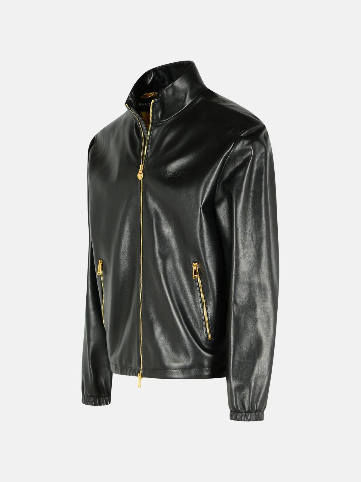 BLACK LEATHER JACKET - 2
