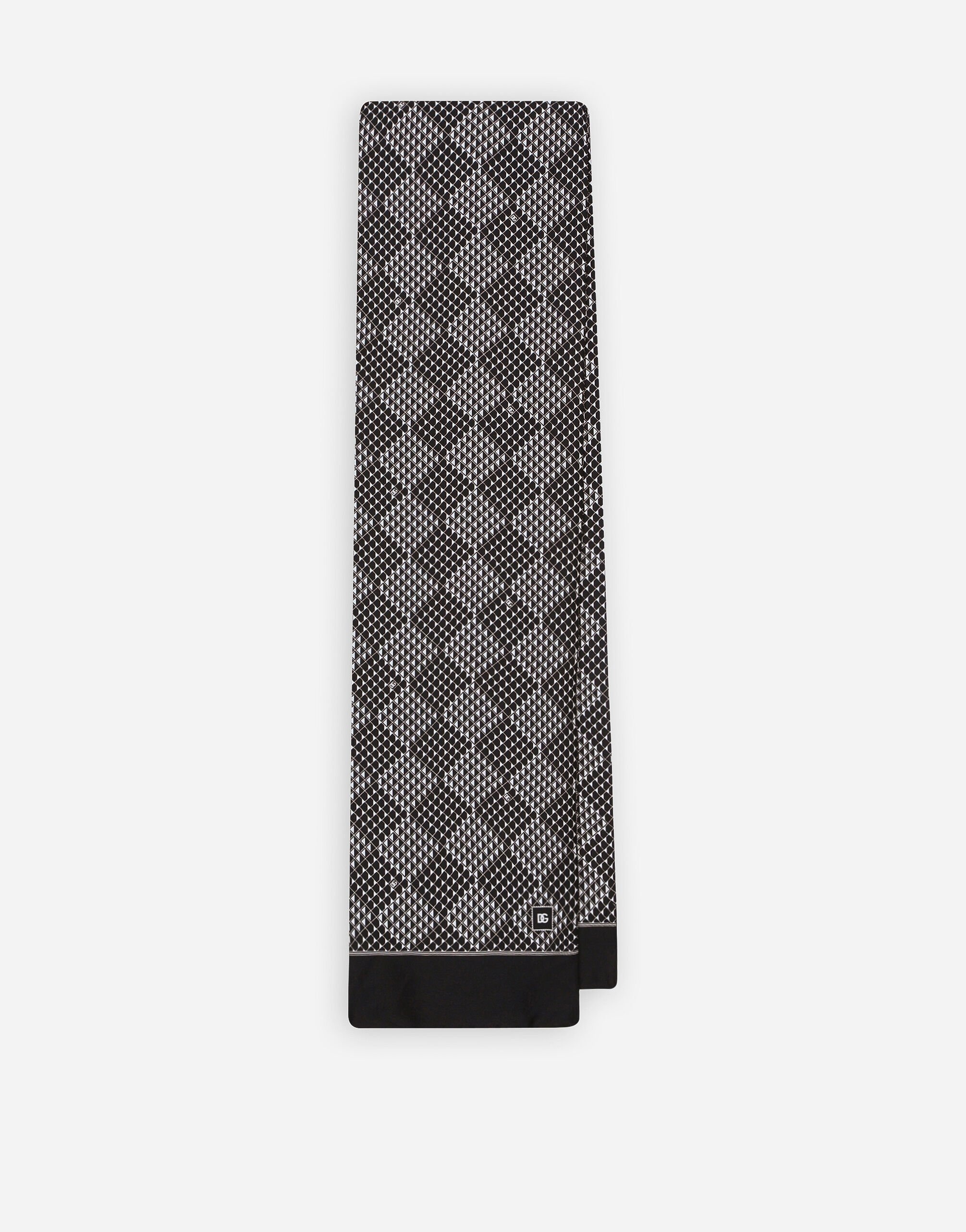 Silk scarf with print - 1