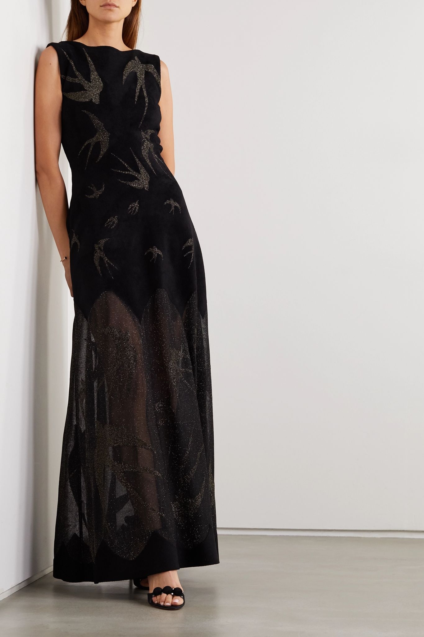 Velvet and Lurex gown - 2