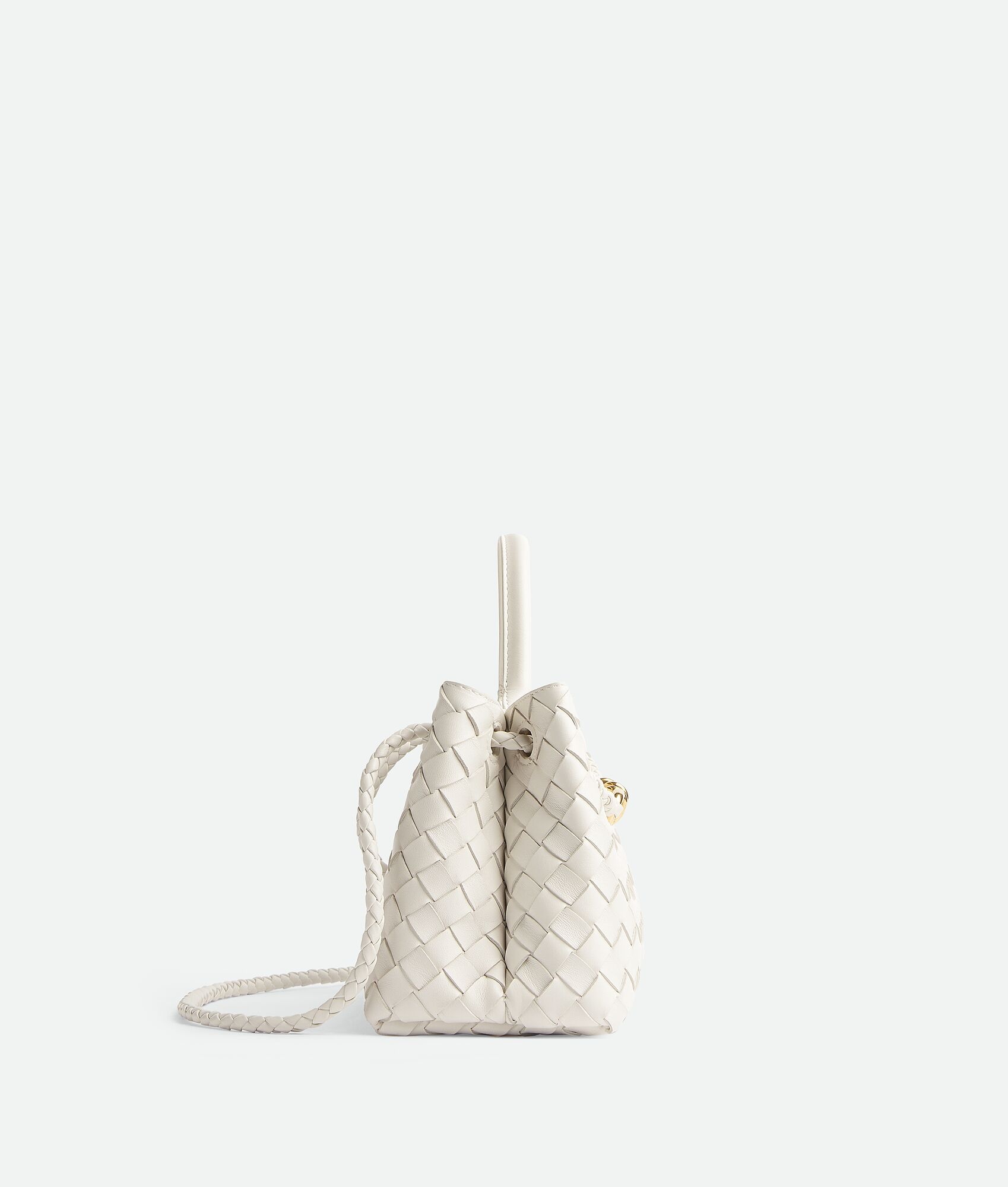 Bottega Veneta Andiamo East-West Intrecciato Leather Tote Bag