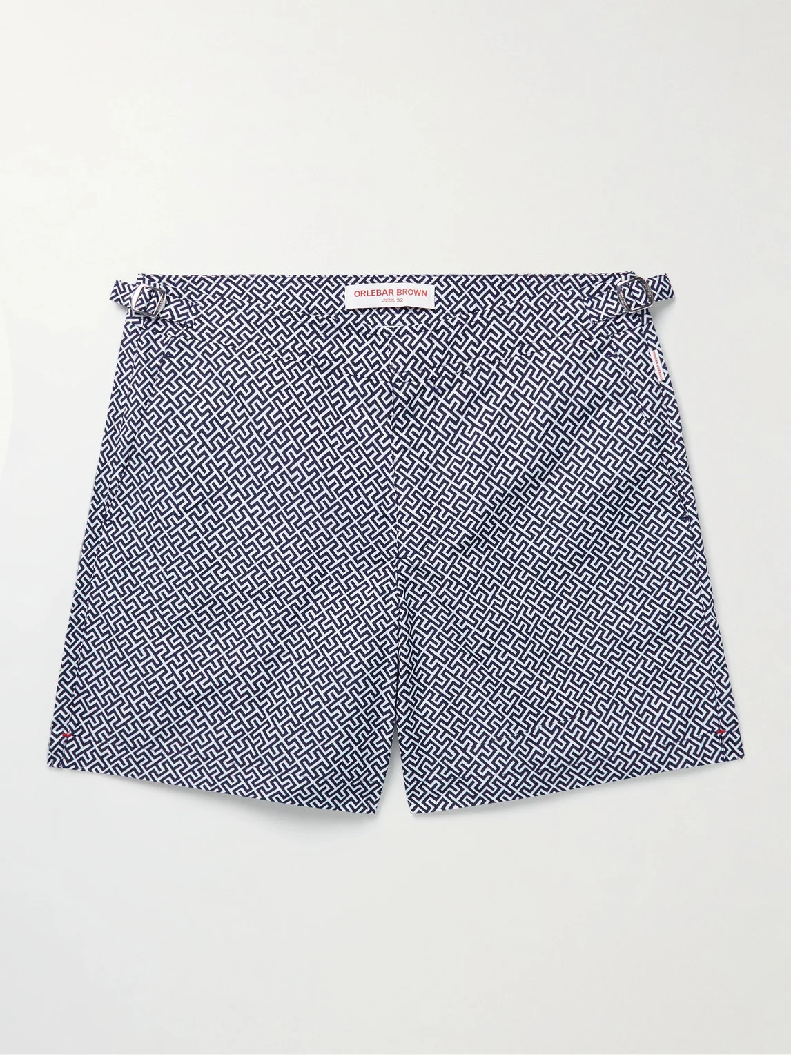 Bulldog Straight-Leg Mid-Length Printed Swim Shorts - 1
