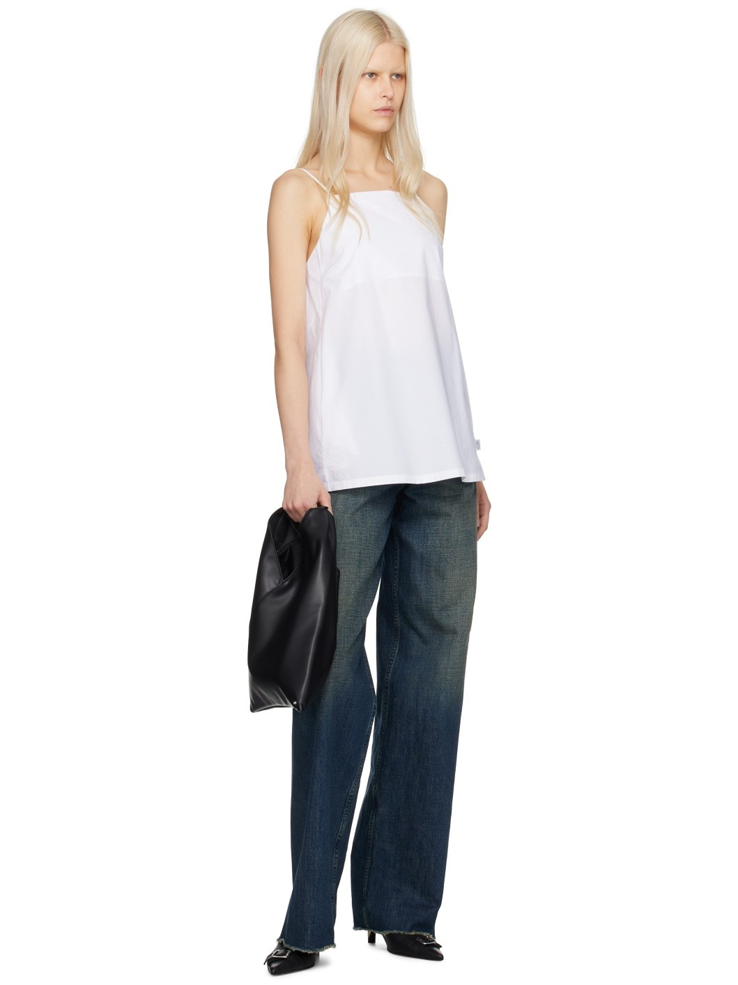 White Low Back Camisole - 4