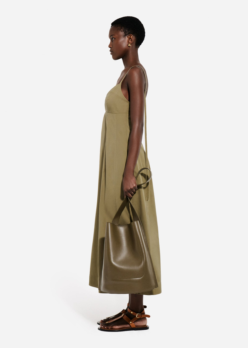 Bustier Midi Dress in Cotton Poplin 4