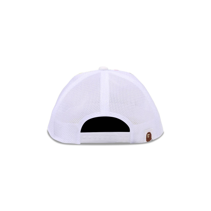 A BATHING APE® BAPE Multi Camo NYC Logo Mesh Cap 'White' outlook