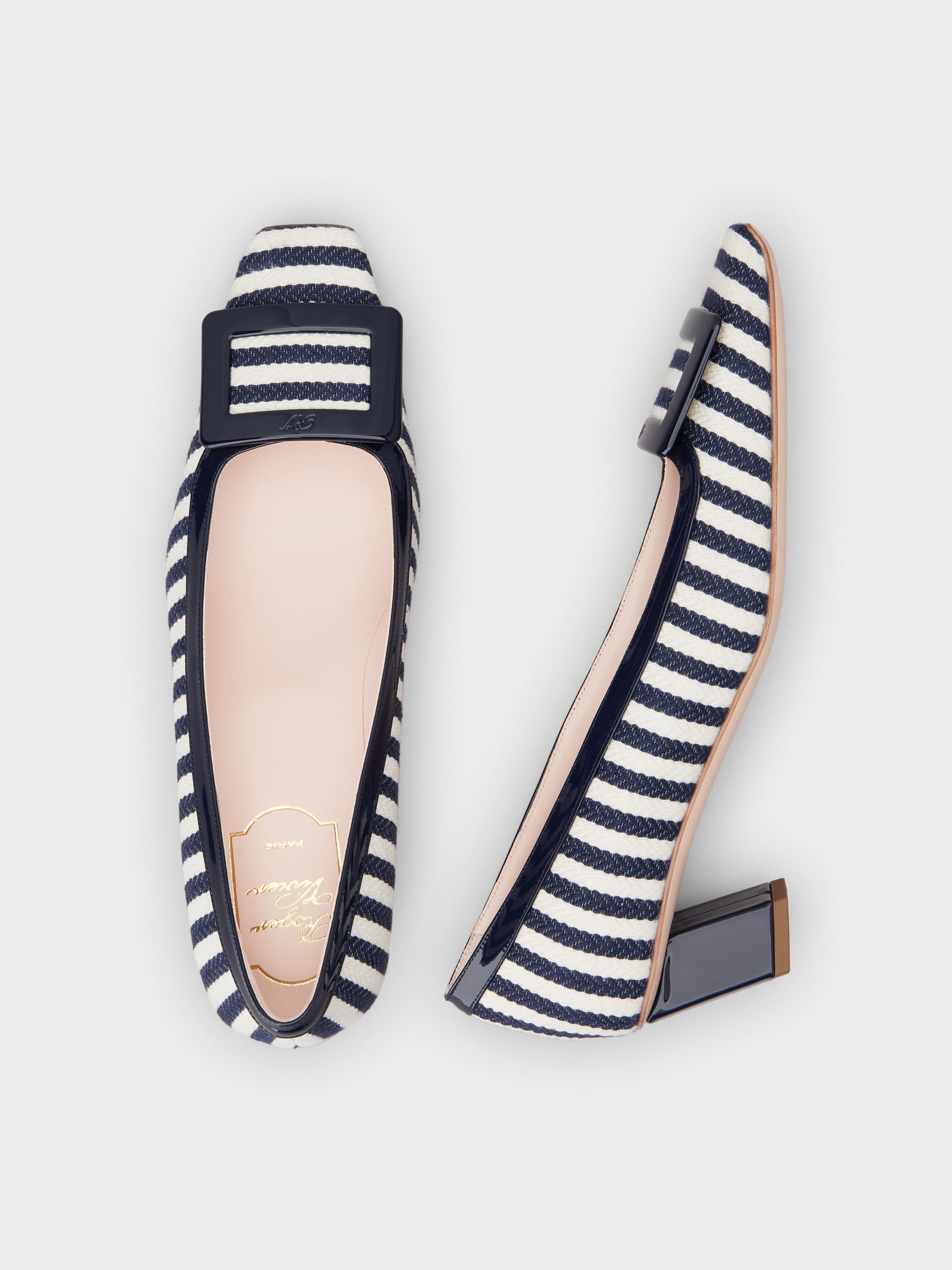Belle Vivier Pumps in canvas - 4
