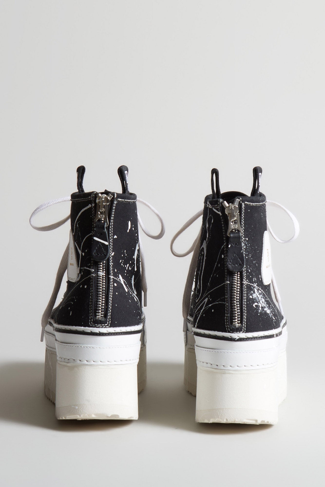 COURTNEY HIGH TOP - BLACK PAINT SPLATTER - 3