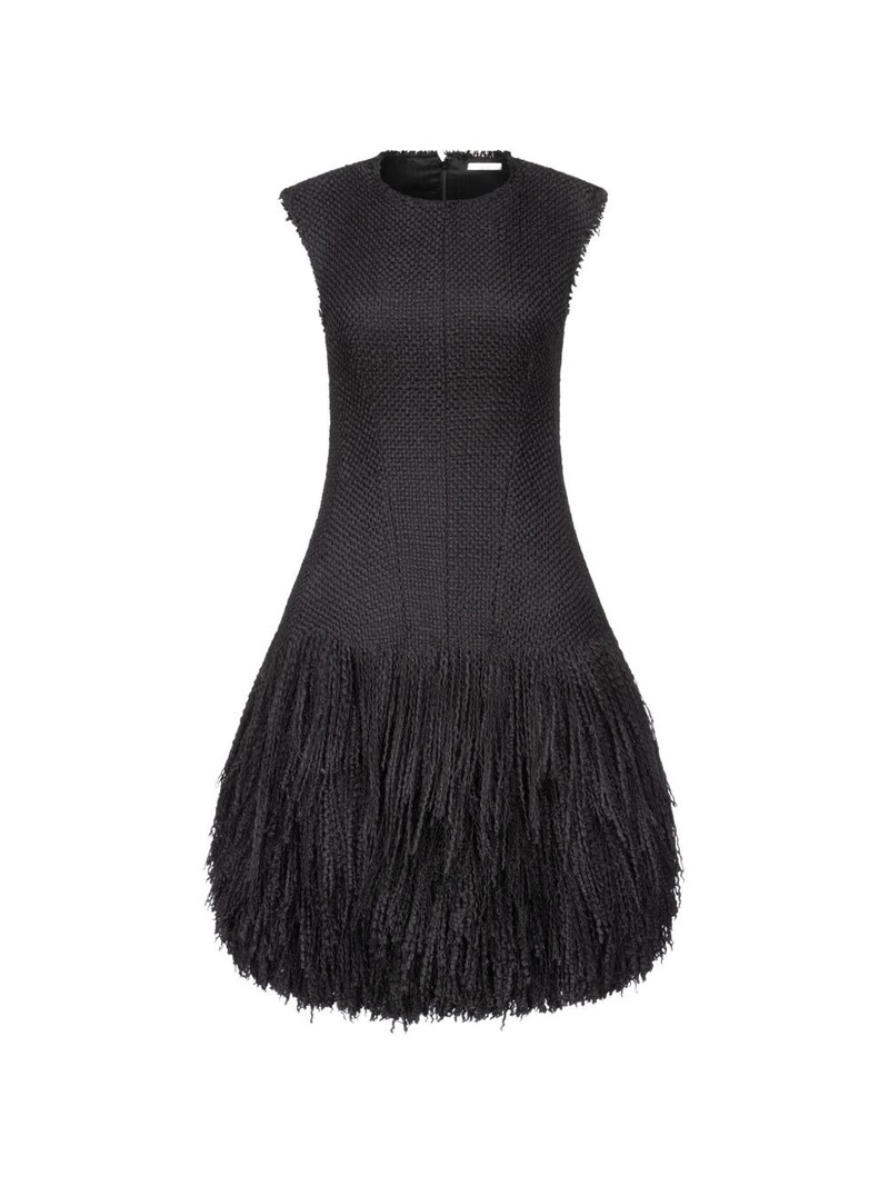 Talia fringe-detail midi dress 1