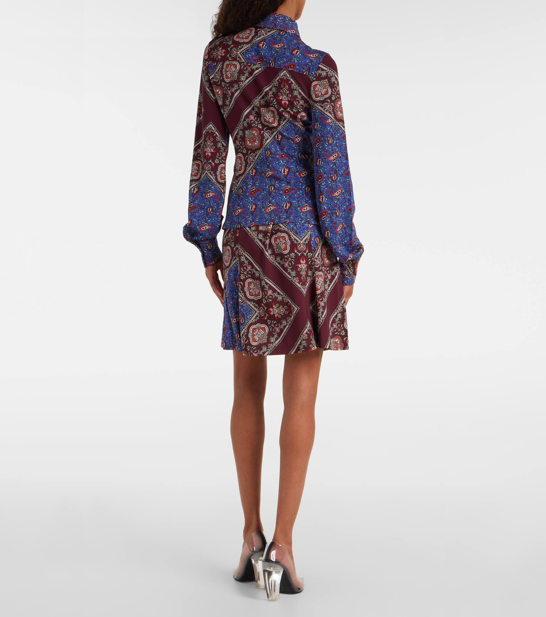 Gathered paisley printed shirt - 3