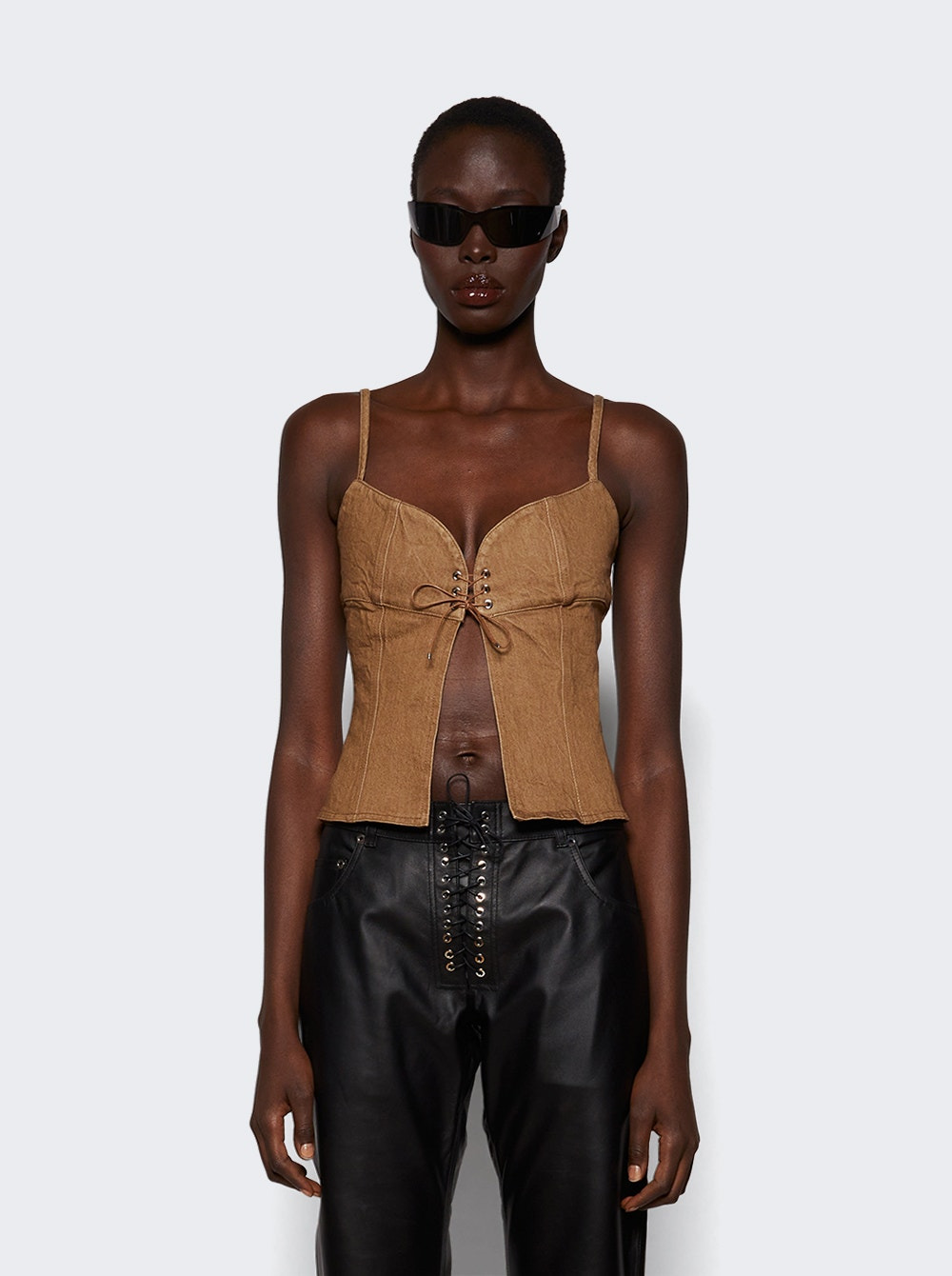 Easy Cleavage Top Brown - 2