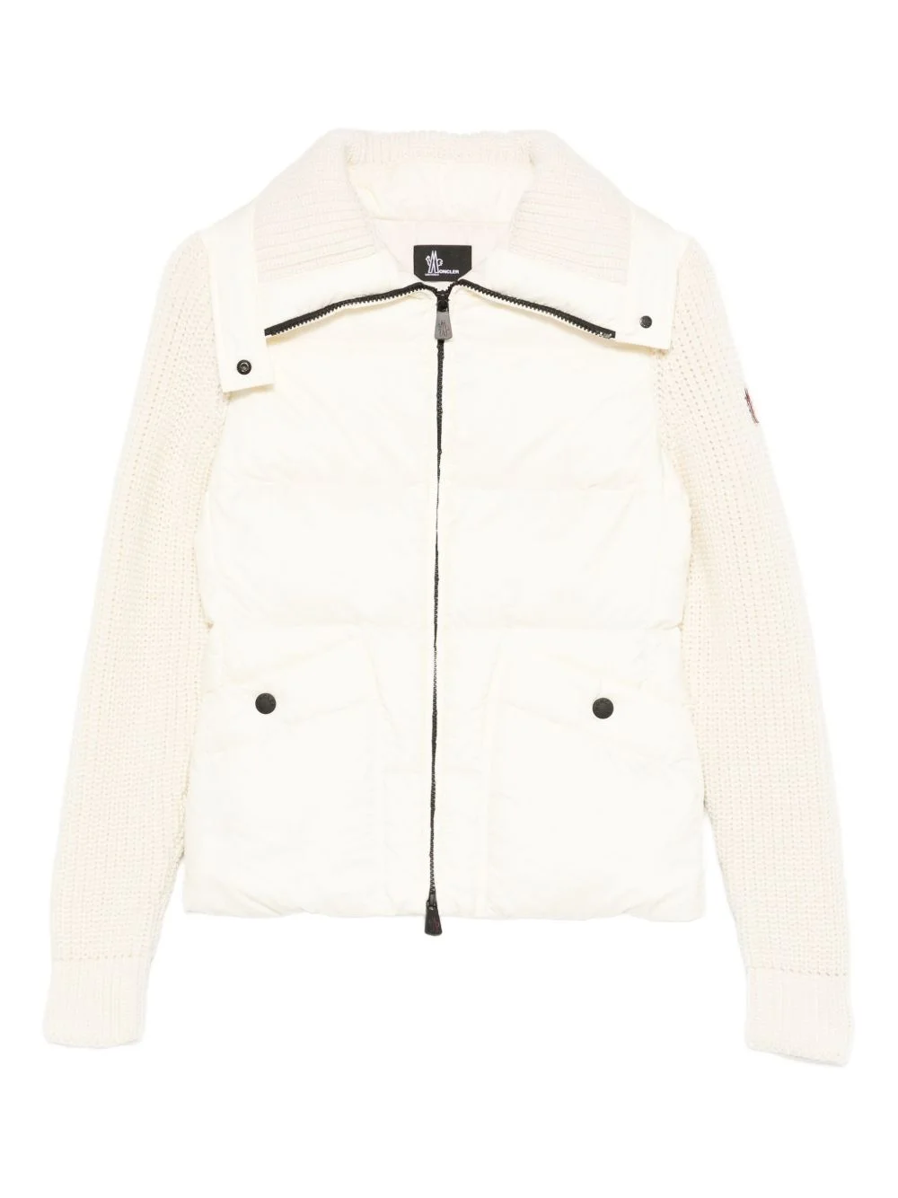 zip-up puffer jacket - 1