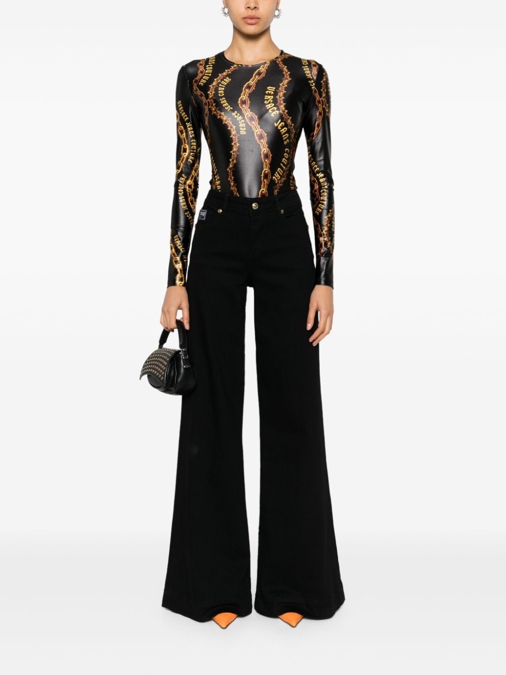 high-rise wide-leg jeans - 2