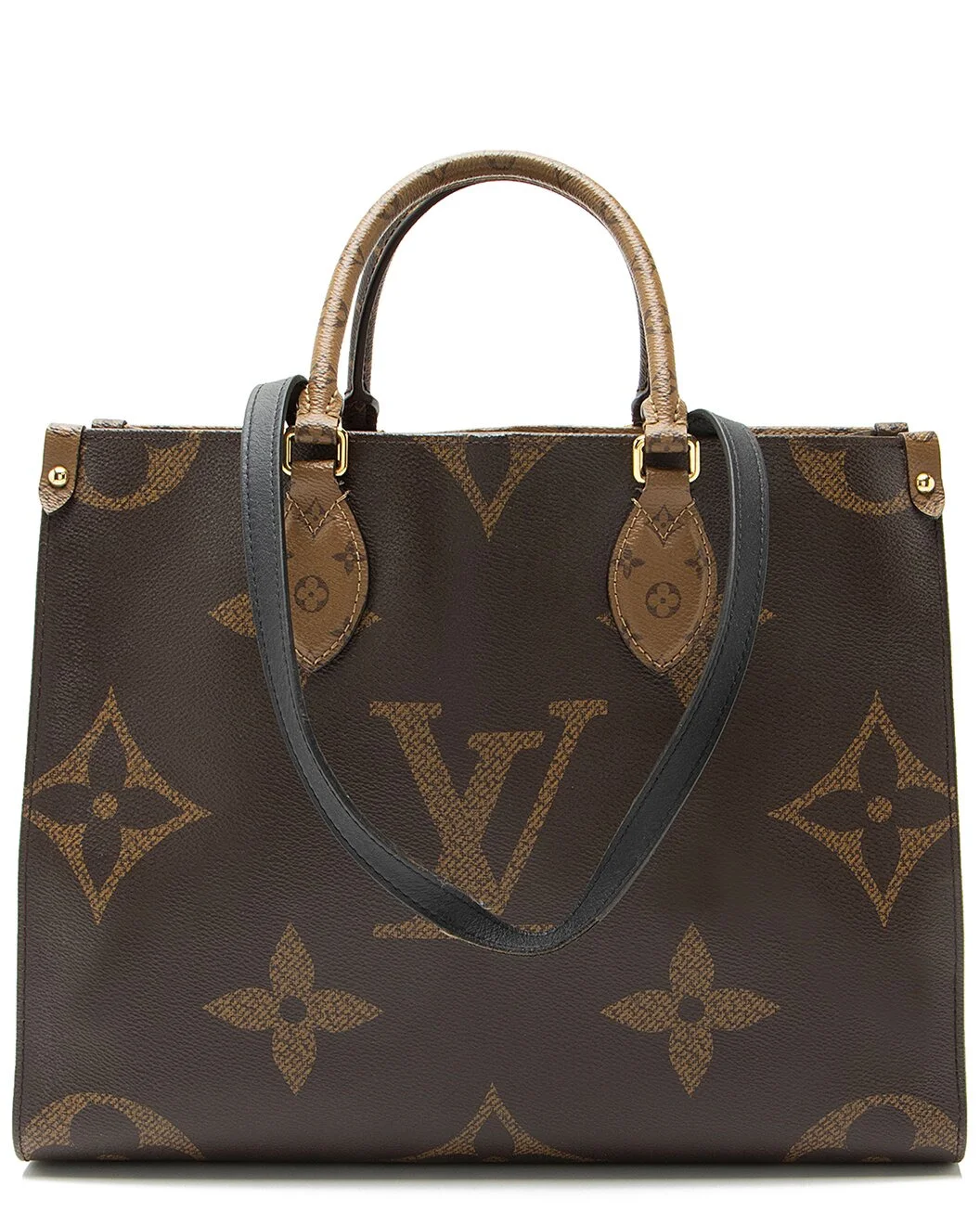 Louis Vuitton Black & Brown Coated Canvas & Leather Onthego MM (Authentic Pre-
Loved) - 1