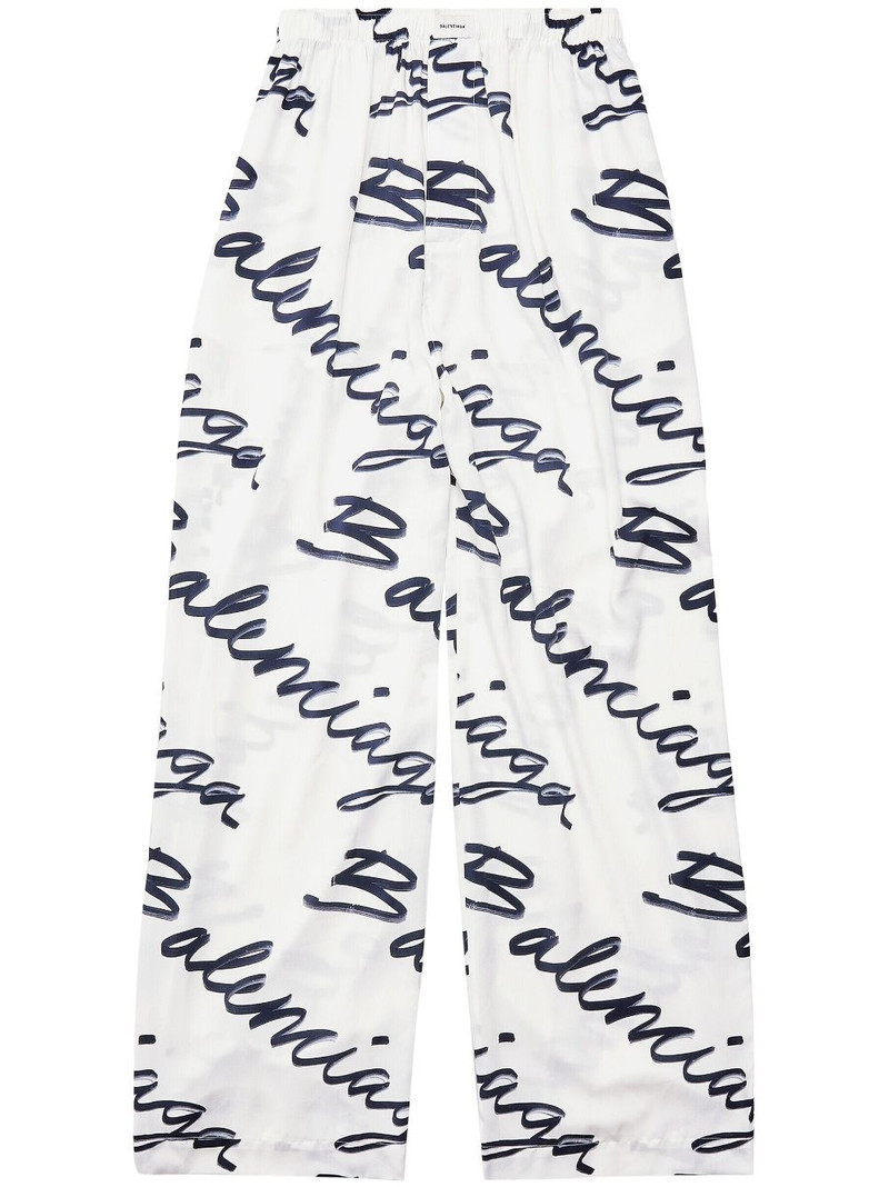 scribble-logo pyjama trousers 1