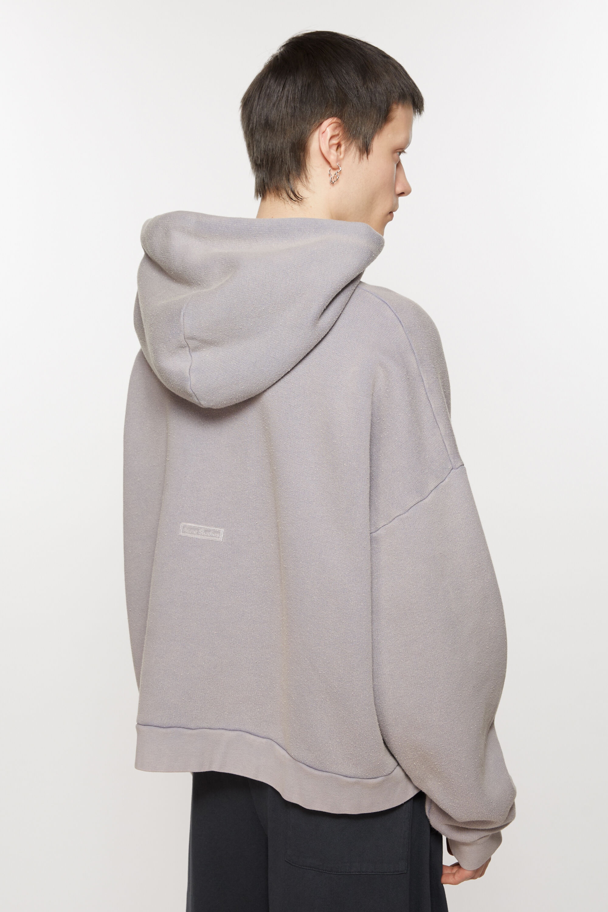 Hooded sweater logo patch - Dusty purple - 3