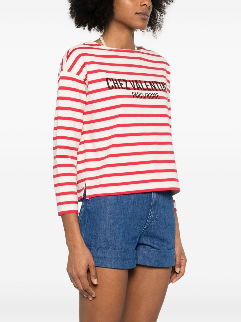 striped T-shirt - 3