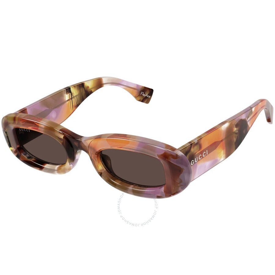 Gucci Brown Oval Ladies Sunglasses GG1907S 002 48 - 1