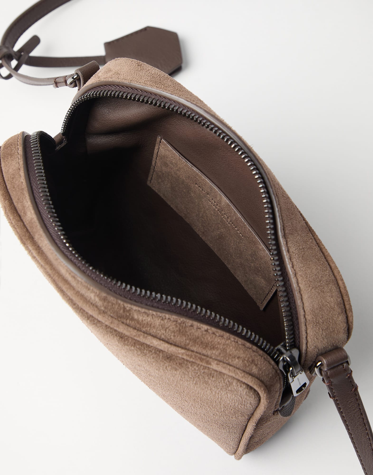 Suede Boston clutch bag - 5