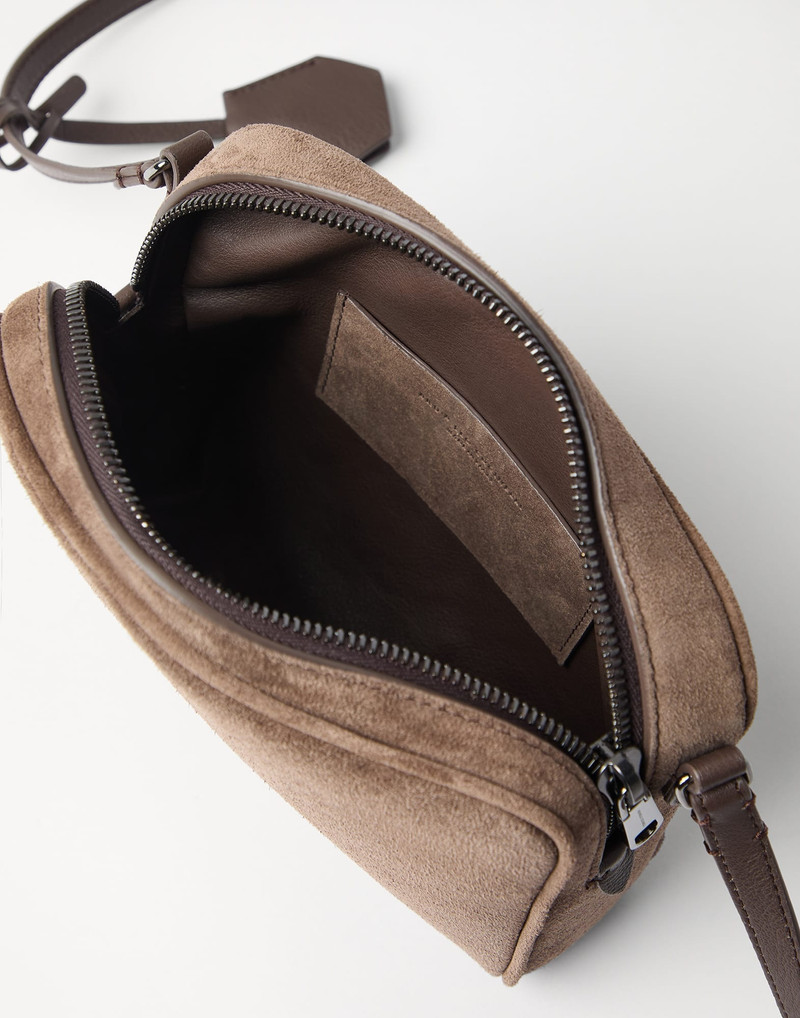 Suede Boston clutch bag 5